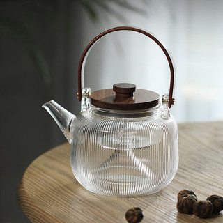 TEAHUE 忆壶茶 玻璃煮茶壶烧水电陶炉耐高温硼硅专用养生单提梁蒸泡茶热明火器具