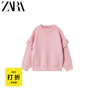 ZARA 折扣季 女婴幼童 叠层装饰针织衫 3336015 620