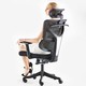 PLUS会员：古雷诺斯 S138-01-全黑（C-093） 人体工学电脑椅子
