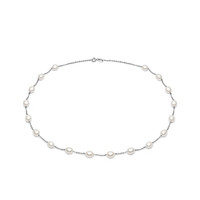 gN pearl 京润珍珠 3135125060012 可馨925银珍珠项链 42cm