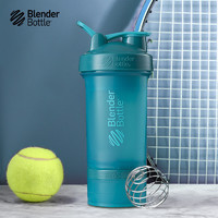 BlenderBottle Blender Bottle ProStak款蛋白粉摇摇杯 运动健身水杯带搅拌球 蓝绿色 650ml