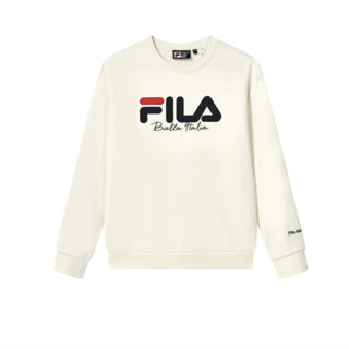 FILA 斐乐 中性运动卫衣 F51U249299F-YE 乳胶白 L