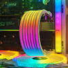酷月（COOLMOON）霓虹线ARGB神光同步机箱装饰发光线8Pin显卡24P主板供电线电脑霓彩线 AL300发光线
