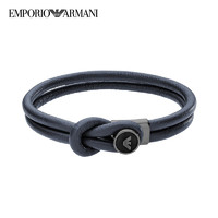 PLUS会员：EMPORIO ARMANI 男士皮质手环 EGS2214020