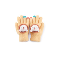 balabala 巴拉巴拉 儿童包指手套 255422102218-00333 黄色调 110码