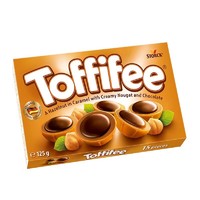 Toffifee 德国进口Toffifee/乐飞飞 榛子巧克力可可太妃糖果夹心125g盒装