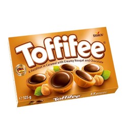 Toffifee 德国进口Toffifee/乐飞飞 榛子巧克力可可太妃糖果夹心125g盒装