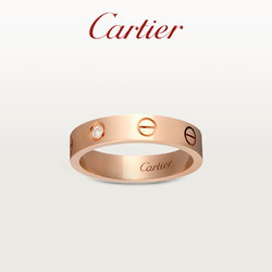 Cartier 卡地亚 love系列 B4050700 中性简约18K玫瑰金钻石戒指
