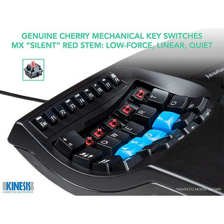 KINESIS Advantage2人体工学机械键盘有线分离式 樱桃MX静音红轴KB600LFQ 促