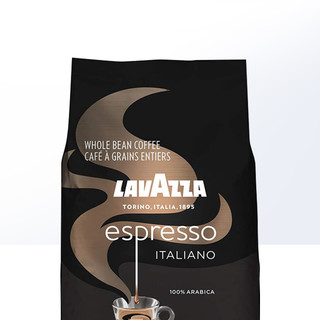 LAVAZZA/拉瓦萨意式浓缩系列花果香咖啡豆1KG 中度烘焙 1000g 波旁浓缩咖啡豆1kg