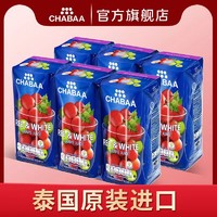 CHABAA 芭提娅 泰国进口果汁橙子番石榴葡萄芒果荔枝180ml*6瓶