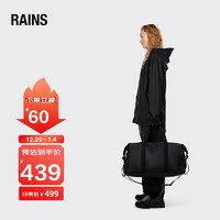 RAINS Weekend Bag 单肩包防水旅行包手提包大容量运动包 黑色