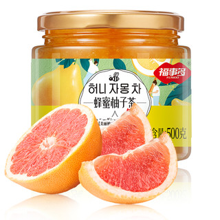 FUSIDO 福事多 蜂蜜柚子茶500g罐装冲饮果味优选维C果茶营养