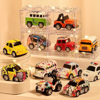 菲贝 儿童玩具合金小汽车玩具仿真模型玩具小车套装回力惯性男孩女孩2-3-4-5-6岁圣诞节礼物