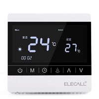 ELECALL 伊莱科 电地暖控制面板WiFi温度控制器触屏款电暖EK8903HD（白色16A）