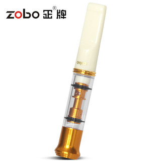 zobo 正牌 清洗型过滤烟嘴ZB-012（金色）生日礼物