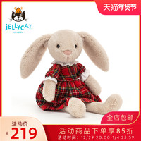 jELLYCAT 邦尼兔 2021年新品jELLYCAT方格子洛蒂小兔宝宝安抚玩偶男女孩毛绒玩具