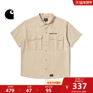 carhartt WIP 男士短袖衬衫 221038I 黑色 M