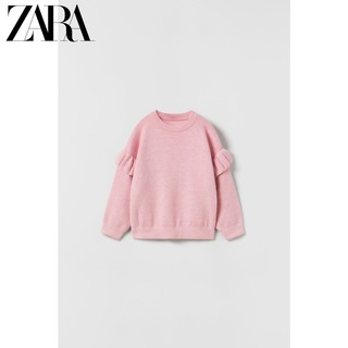 ZARA 折扣季 女婴幼童 叠层装饰针织衫 3336015 620