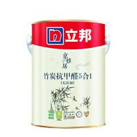 立邦 京雅居系列 竹炭抗甲醛5合1面漆 白色 5L