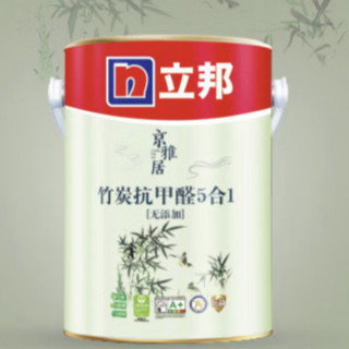 立邦 京雅居系列 竹炭抗甲醛5合1面漆 白色 5L