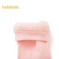 巴拉巴拉 宝宝袜子女童棉袜儿童长袜小童宝宝婴幼儿柔软亲肤(2双装 红紫色调00367 100cm