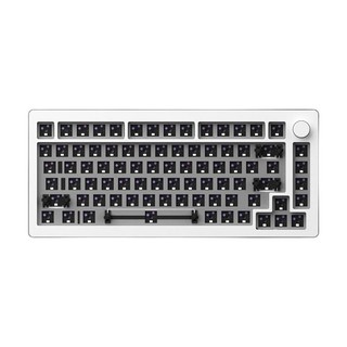MOJIKE 魔极客 M1 QMK 82键 有线机械键盘套件 白色 RGB