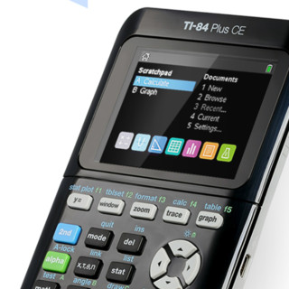 TEXAS INSTRUMENTS 德州仪器 TI-84 PLUS CE 彩屏图形绘图计算器 黑色