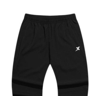 XTEP 特步 男子运动长裤 879329980295 黑色 S
