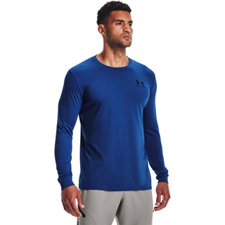 UNDER ARMOUR 安德玛 Sportstyle 男子运动T恤 1329585-432 蓝色 XXXL