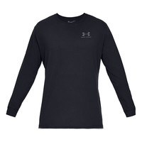 UNDER ARMOUR 安德玛 Sportstyle 男子运动T恤 1329585-001 黑色 L