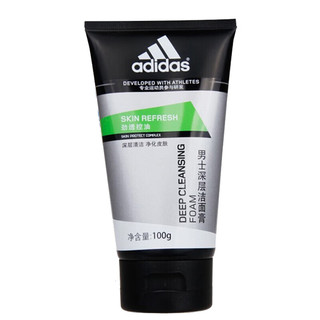 adidas 阿迪达斯 男士磨砂洁面膏 劲透控油 100g