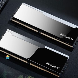 Asgard 阿斯加特 32GB(16Gx2)套装 DDR5 7200 台式机内存条 博拉琪 镜面RGB灯条 海力士A-die