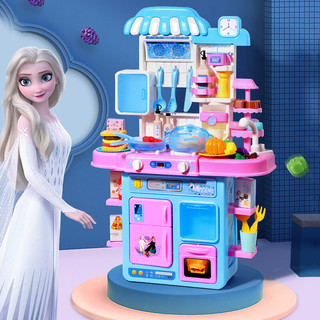 Disney 迪士尼 趣味厨房豪华套装 冰雪奇缘儿童过家家厨房玩具DS-2965新年礼物
