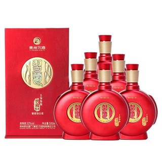 XIJIU 习酒 贵州习酒 窖藏1998白酒53度500ml*6瓶正品特价红色喜庆版酱香酒水