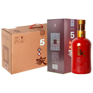 高炉家 酒和谐5年浓香型白酒 40度460ml 双轮发酵纯粮酿造 年货送礼白酒 4瓶整箱装