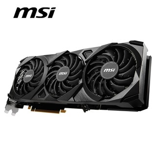 MSI 微星 万图师 GeForce RTX 3070 VENTUS 3X PLUS 8G OC LHR 超频版 三风扇 电竞游戏设计专业显卡