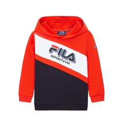 FILA 斐乐 男童针织套头连帽上衣