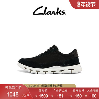 Clarks 其乐 男士2022秋季新款时尚复古风舒适透气软底真皮革休闲鞋