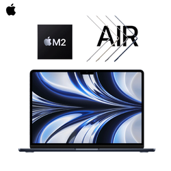 Apple 苹果 2022款 苹果MacBook Air,Pro 笔记本电脑 M2处理器 全新 MacBook Air 午夜色 M2芯片 8G+256G