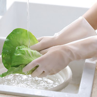 洗碗透明手套橡胶薄款胶皮洗衣服厨房家用防水耐用型PVC家务手套