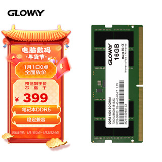 GLOWAY 光威 天策S系列  DDR5 4800 笔记本内存 16GB