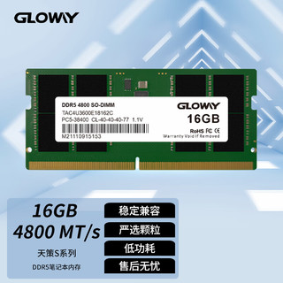 GLOWAY 光威 天策S系列  DDR5 4800 笔记本内存 16GB