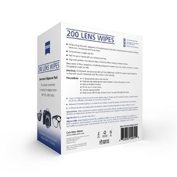 ZEISS 蔡司 镜片镜头清洁湿巾 200包 一盒装