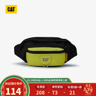 CAT 卡特彼勒 卡特 季新款腰包字母logo印花腰包 CAT黄 F