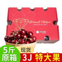 本来果坊 现货智利进口新鲜车厘子5斤原箱礼盒2/3/4J脆甜大樱桃水果大果JJJ