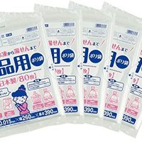 Gambol 渡边 工业 塑料袋 食品用保鲜袋 80个装X5册 合计400张套装 半透明 R-26