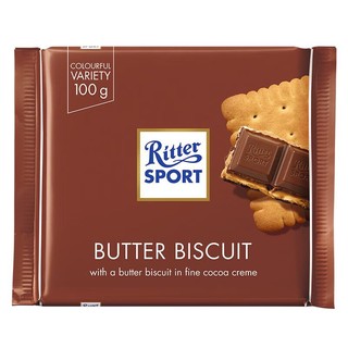 Ritter SPORT 瑞特滋（RITTER SPORT）脆饼干巧克力 100g