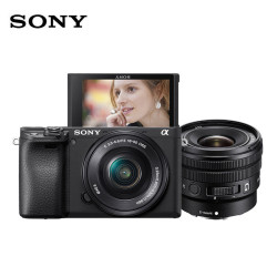 sony索尼alpha6400apsc画幅微单数码相机标准套装1020mmf4g镜头黑色双