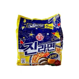 OTTOGI 不倒翁 韩国进口不倒翁金拉面原味120gX5袋汤面速食泡面